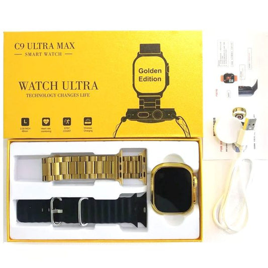 C9 Ultra Max Gold Edition Color Smartwatch 2 1 Inch Screen With Hryfine App 2